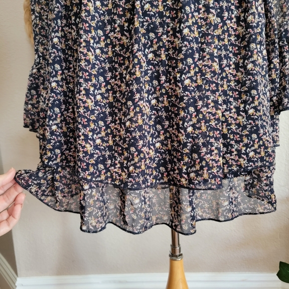 Urban Outfitters Ruffle Neck Dress Boho - Picture 4 of 8